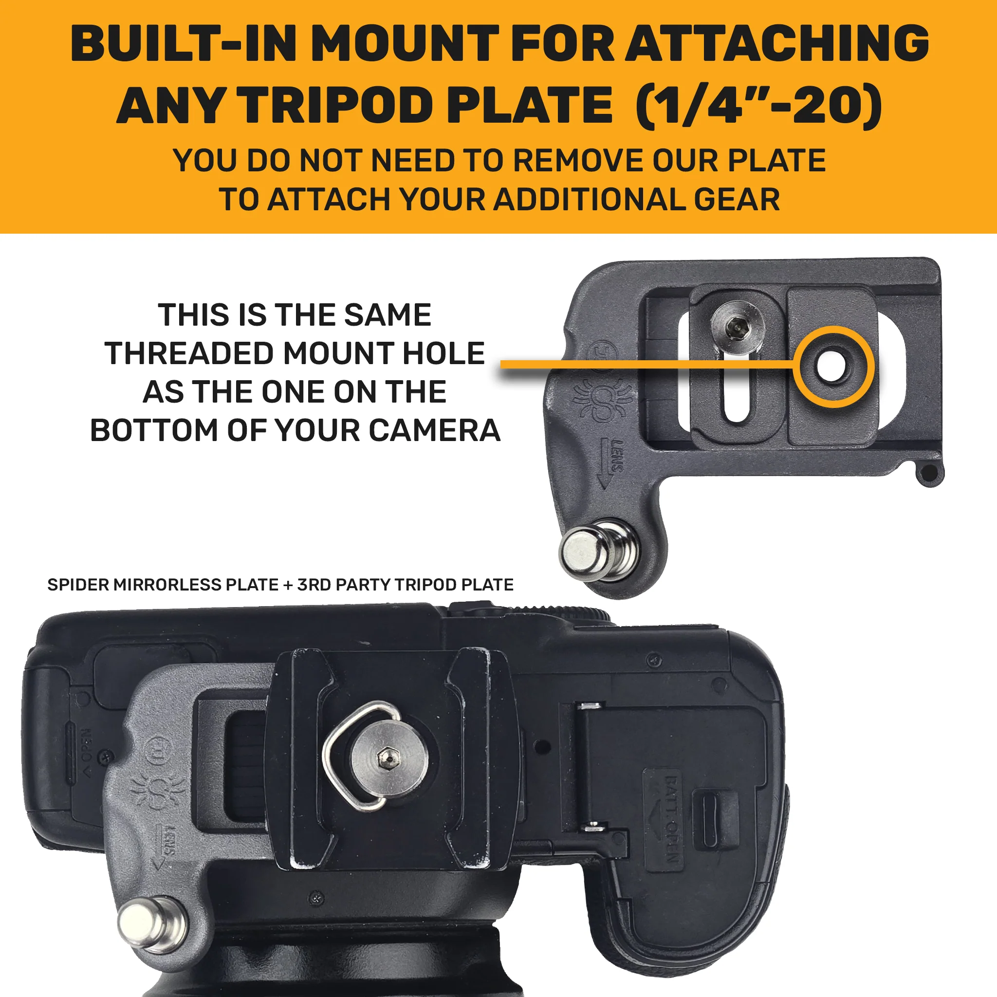 156: SpiderPro Mirrorless Camera Plate v2 - Image 3