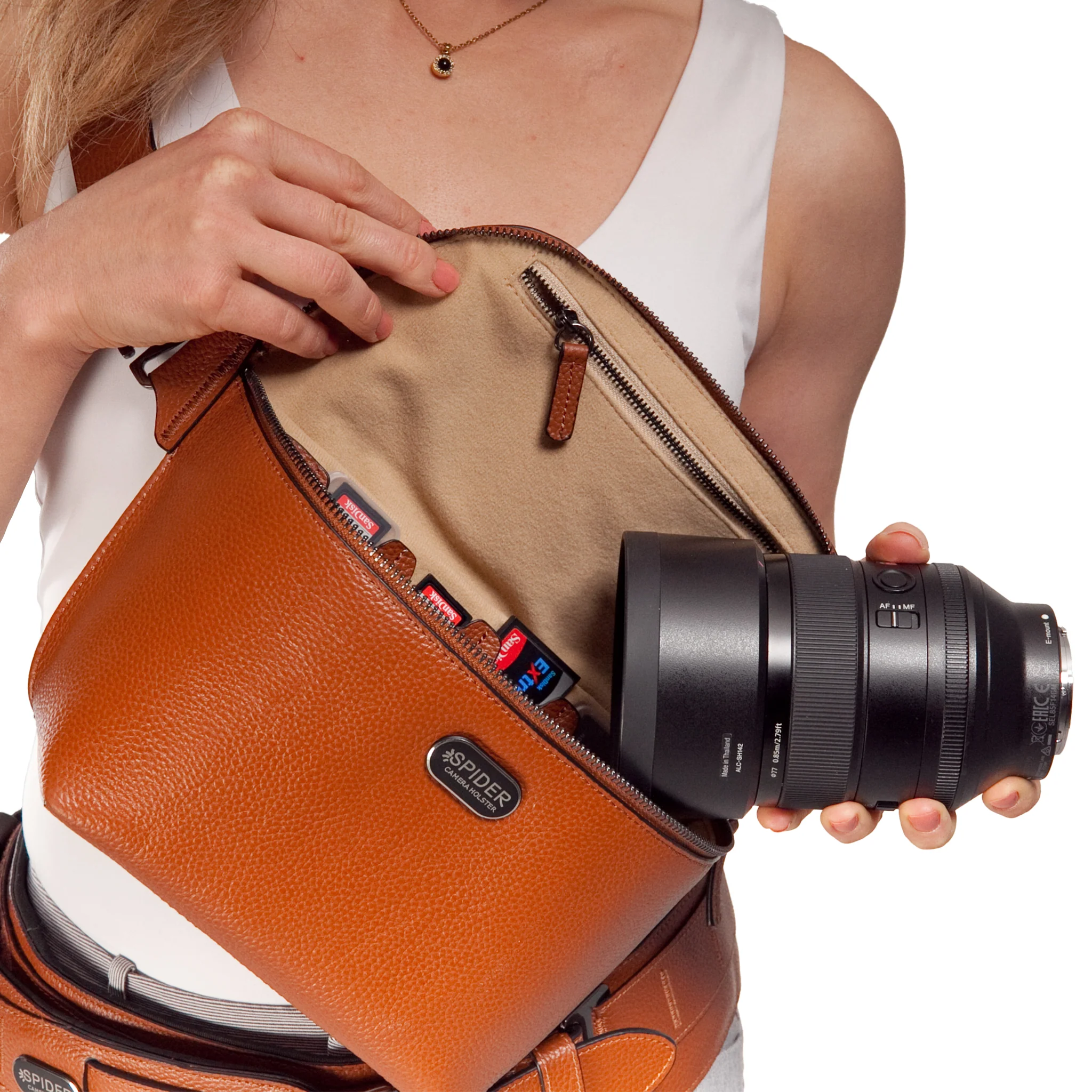 1540: SpiderPro Leather Sling Pouch - Image 11