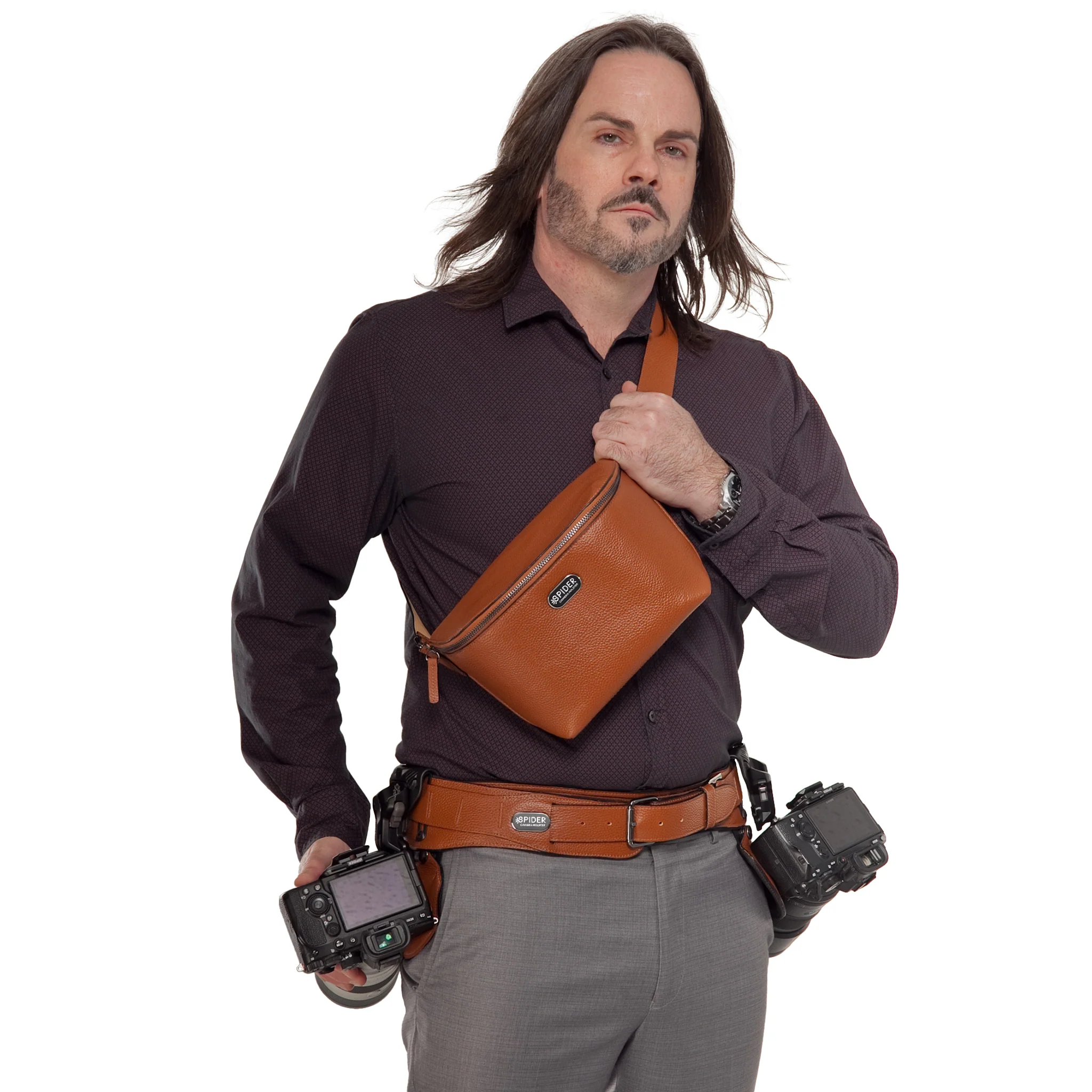 1540: SpiderPro Leather Sling Pouch - Image 16