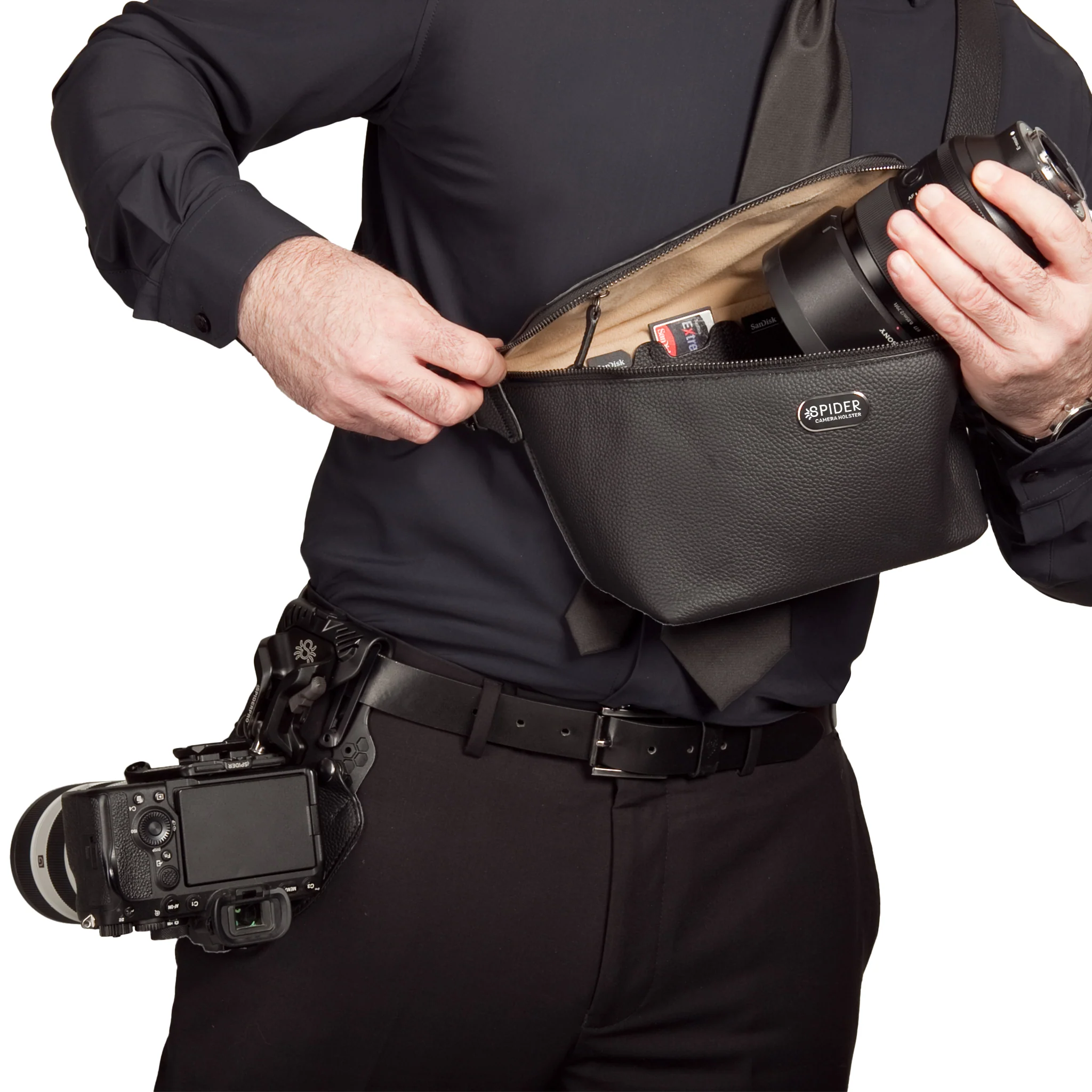 1540: SpiderPro Leather Sling Pouch - Image 8