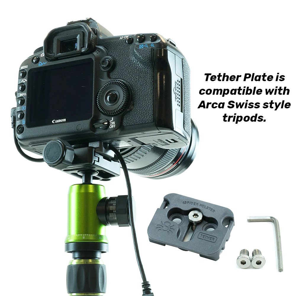 312: SpiderPro Tripod Plate - Tether Cable Adapter Plate - Image 3